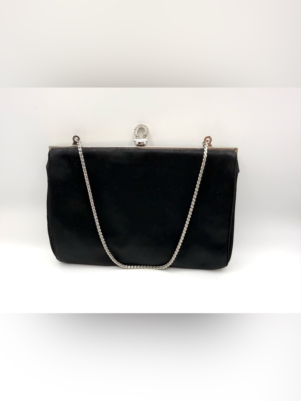 Vintage Black Clutch by Morris Moskowitz